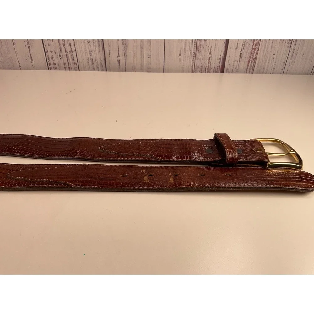 3D Western Mens Belt Leather Basic Distressed Brown 1029 40